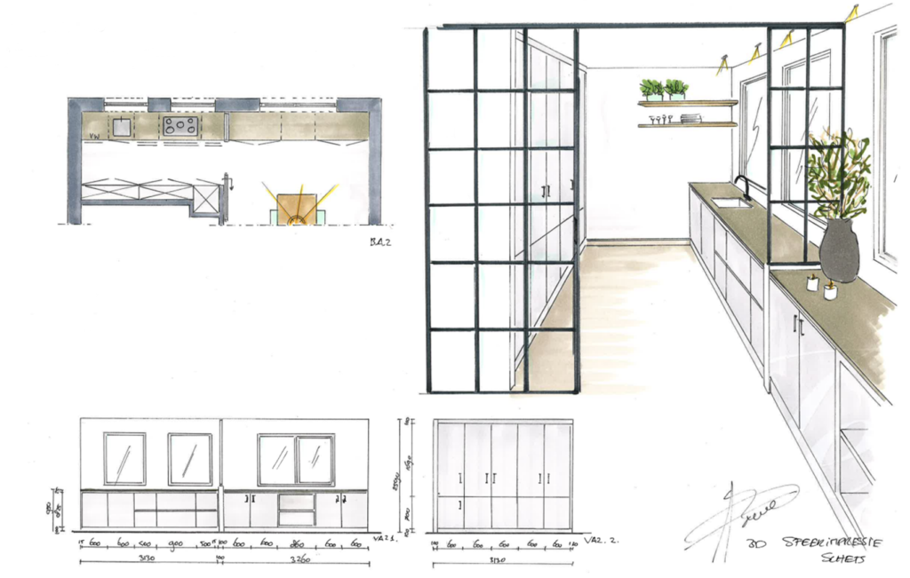 Interieurontwerp modern Scandinavische keuken