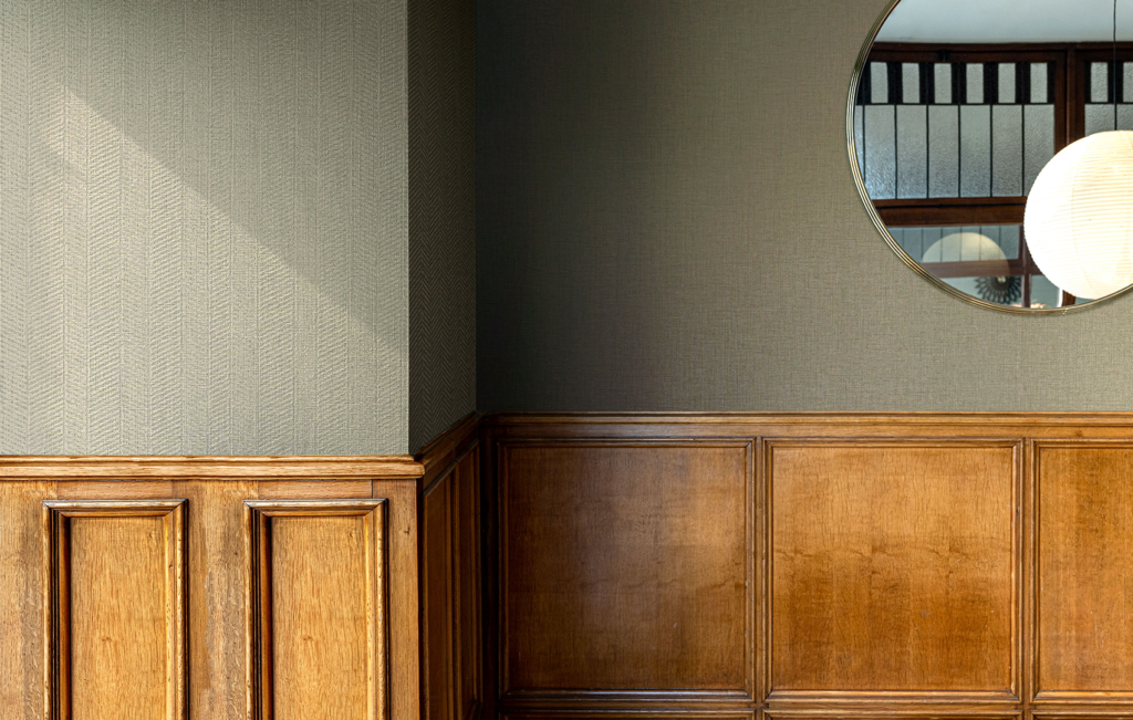 Vescom Granby en Rebun vinyl wandbekleding